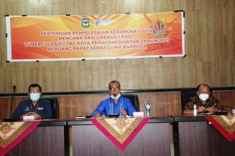 Walikota Siantar Yang Diwakili Asisten Administrasi Drs. Pardamean Silaen M.Si Hadiri Pertemuan Penyelesaian Kerangka Logis Rencana Aksi Daerah (RAD) TBC Kota Siantar