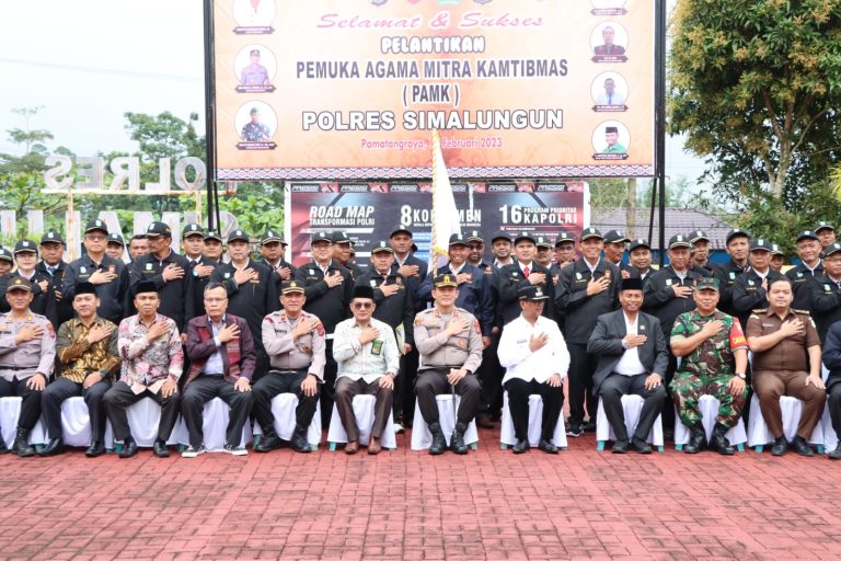 Kapolres Simalungun Pimpin Upacara Pelantikan PAMK Polres Simalungun Periode 2022-2025