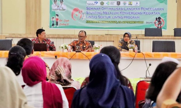 Seminar Optimalisasi Langkah Pencegahan Stunting Melalui Konvergensi Kegiatan Lintas Sektor dan Lintas Program di Kabupaten Simalungun