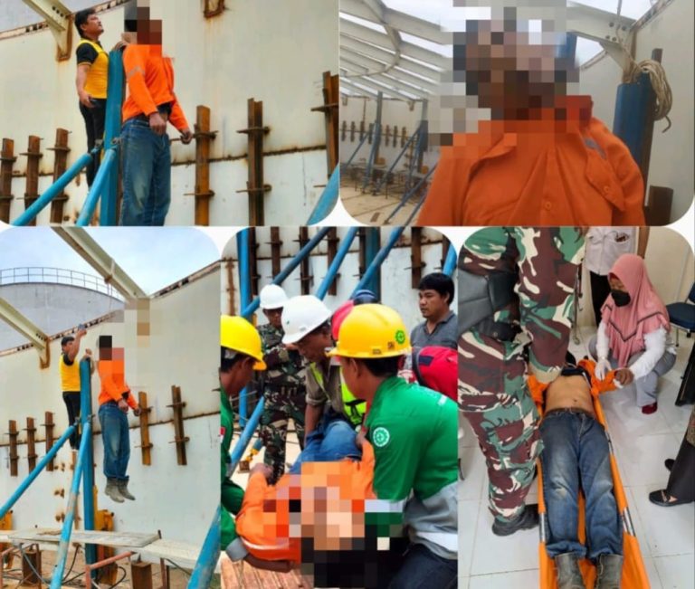Seorang Pekerja PT. CMP Gantung Diri di Lokasi Proyek PT INL 2 KEK Sei Mangkei, Tepatnya di Proyek Pengerjaan Tangki