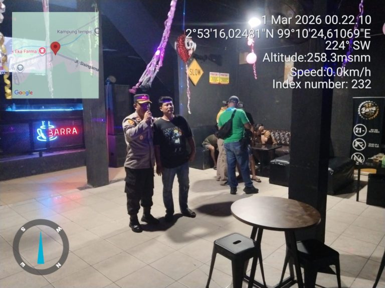 Bulan Suci Ramadhan, Polsek Tanah Jawa Polres Simalungun Gelar Razia Di Cafe dan Tempat Hiburan Malam