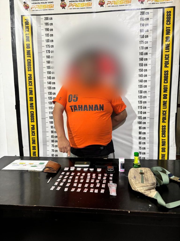 Tengah Malam Digerebek di Kost Polres Simalungun Ciduk Bandar Sabu Dengan 54 Plastik Klip Siap Edar